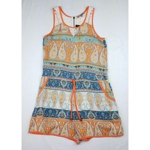 Miss Me NWT paisley print romper size small